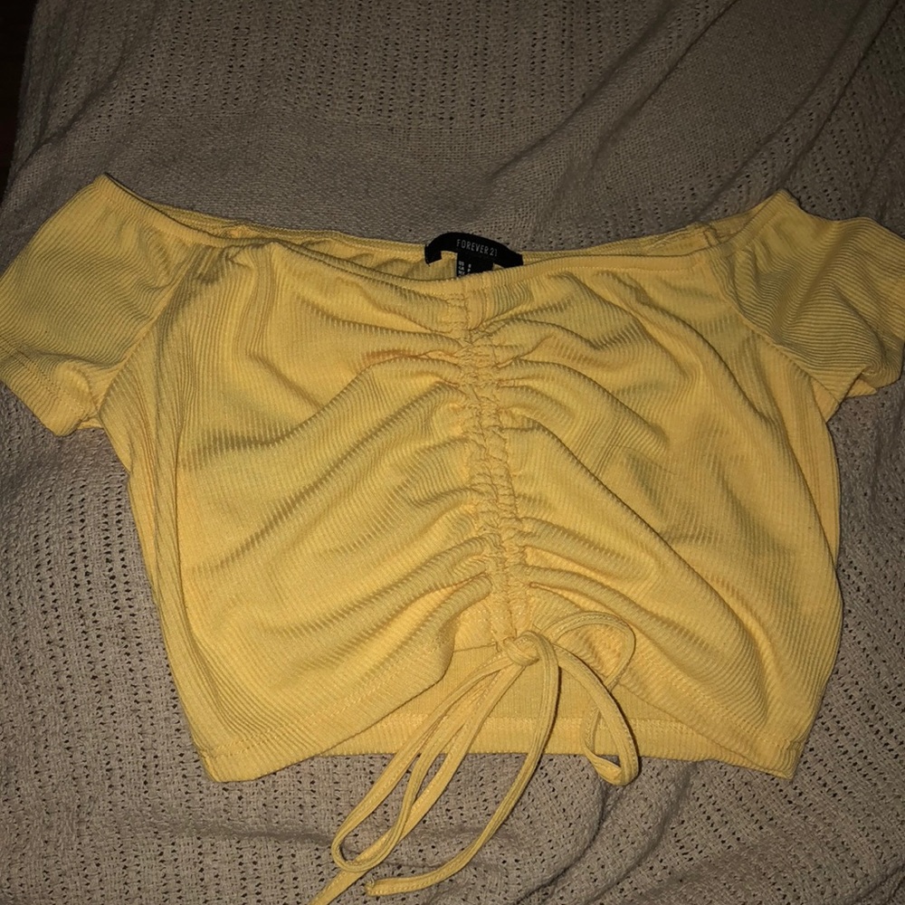 Yellow Crop Top